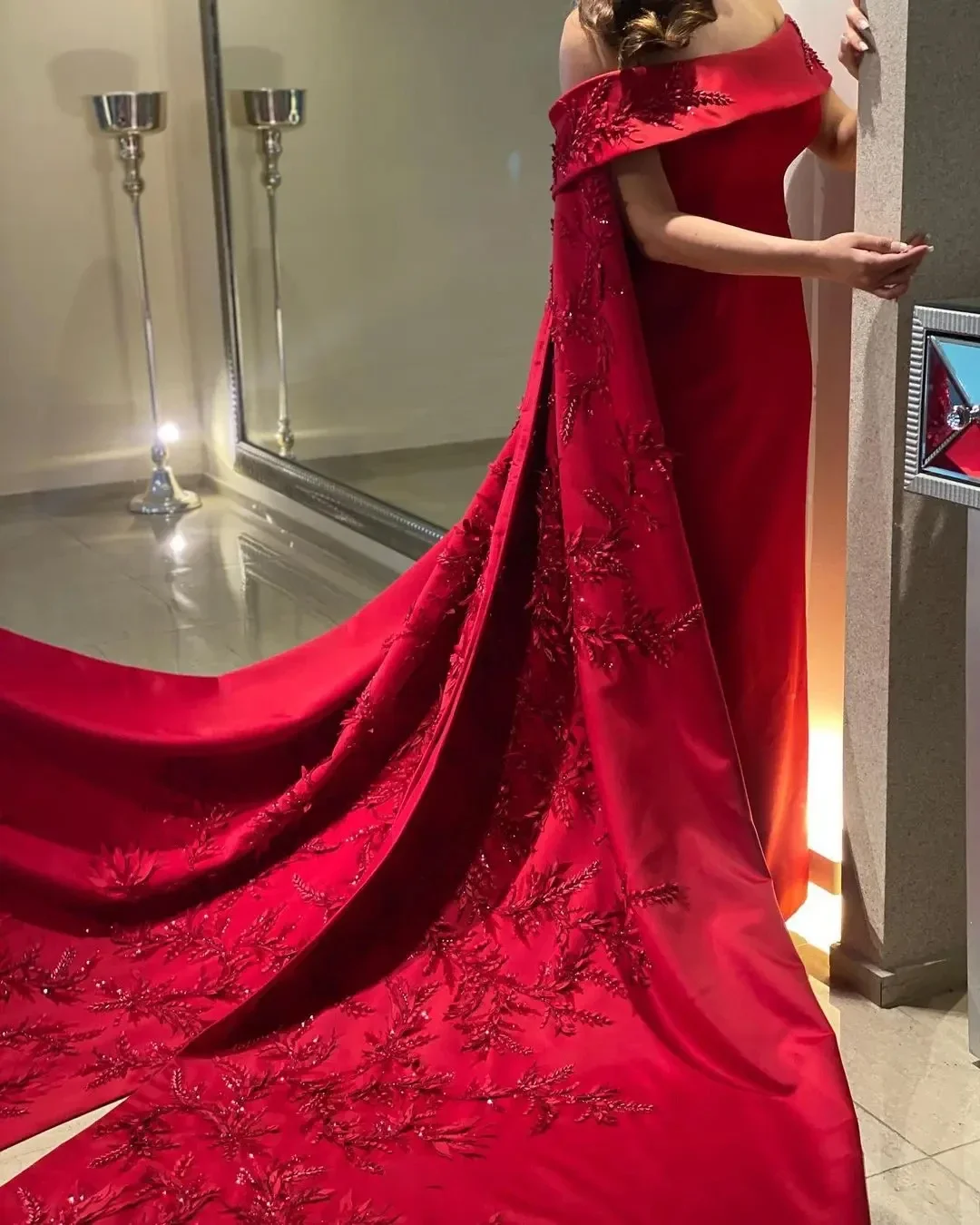 Women Formal Party Wear Dress - Gaun Selubung Panjang Pergelangan Kaki Kustom