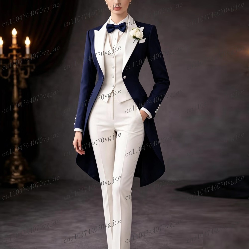Woman Formal Wear - Setelan Wanita Panjang Biru Dongker dan