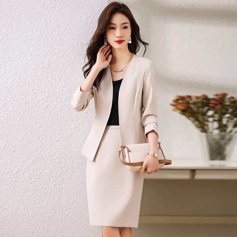 Women'S Formal Wear Jackets - Setelan Bisnis Wanita Formal dengan Rok