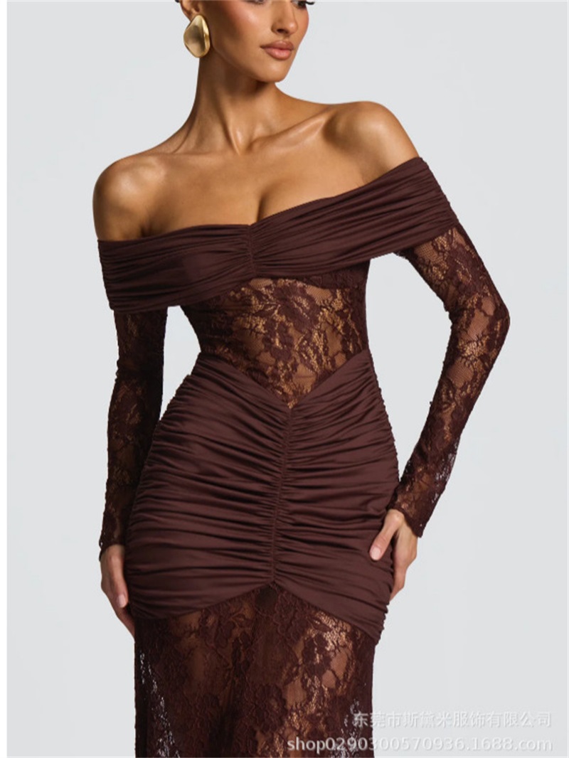 Women Formal Party Wear Dress - Gaun Prom Wanita Putri Duyung Renda