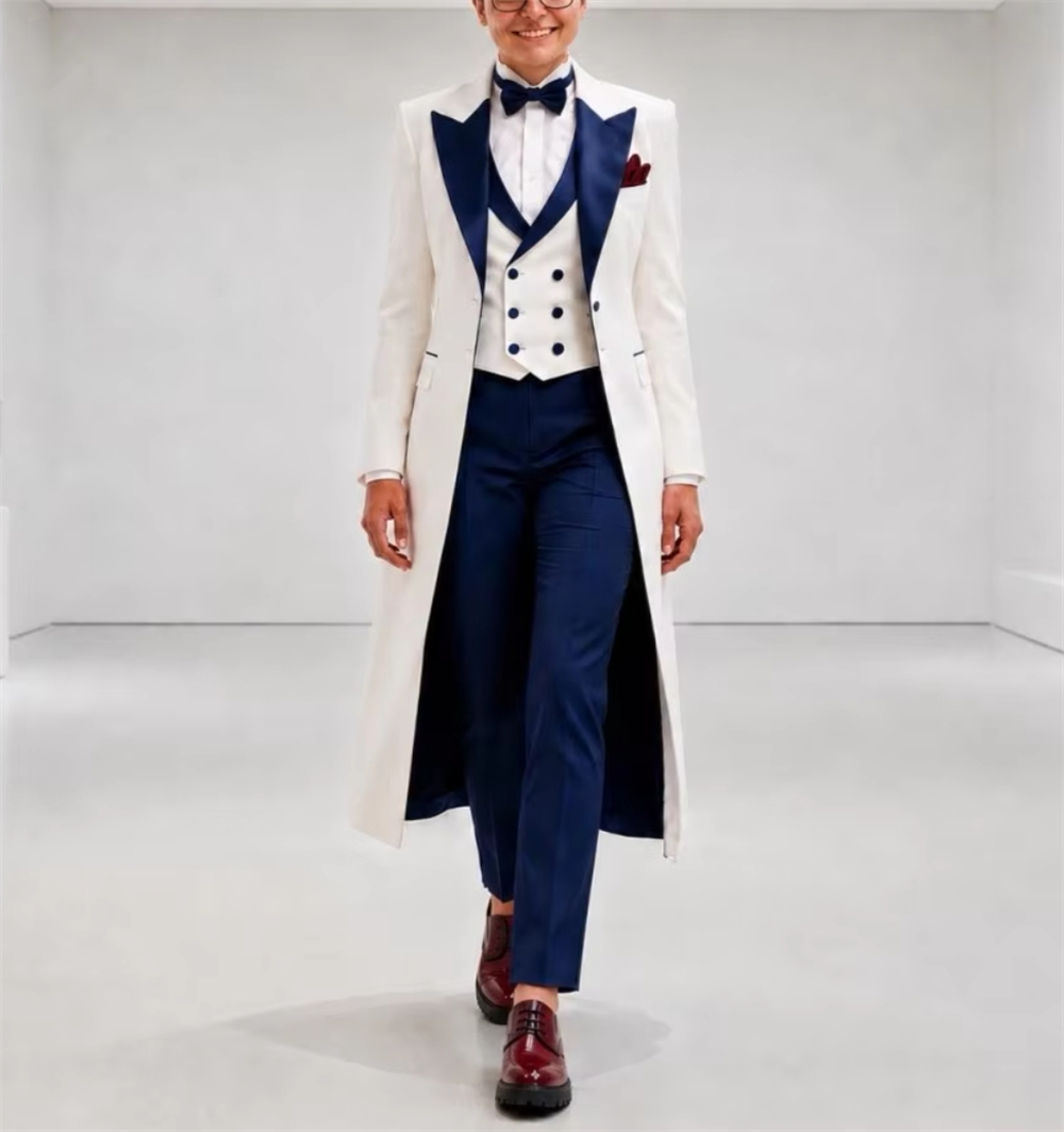 Woman Formal Wear - Jas Wanita Biru Navy Putih, Setelan