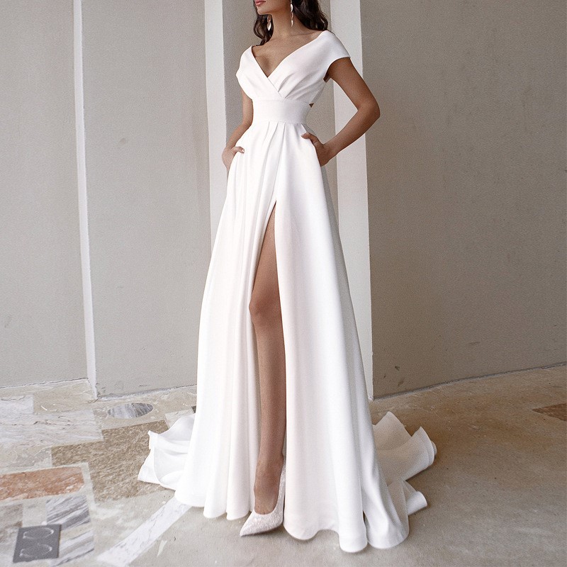 Women Formal Wear Black - Gaun Wanita Elegan Panjang Menyentuh Lantai,