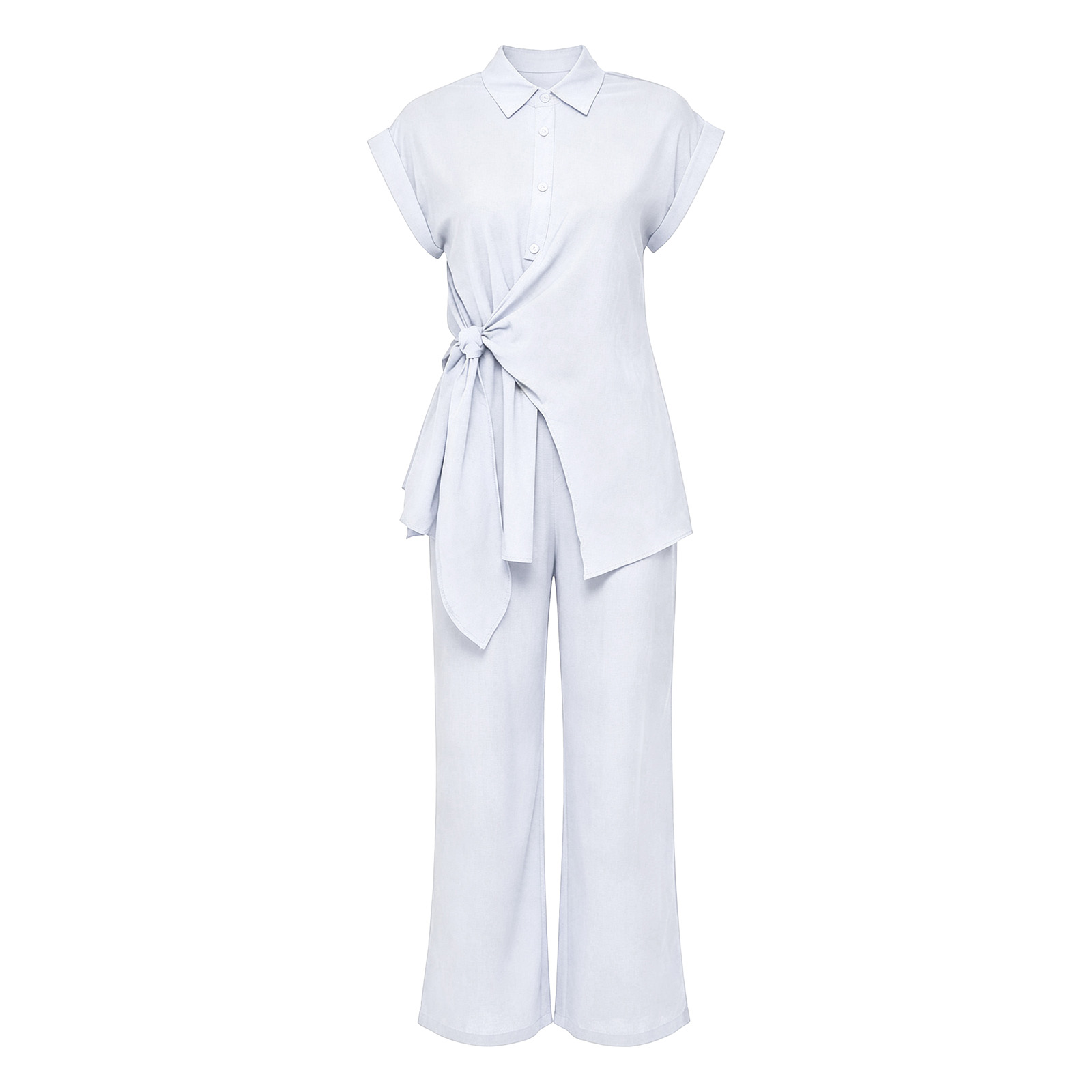 Setelan kasual wanita 2 potong - Women Formal Blouses For Evening Wear ulasan dan harga