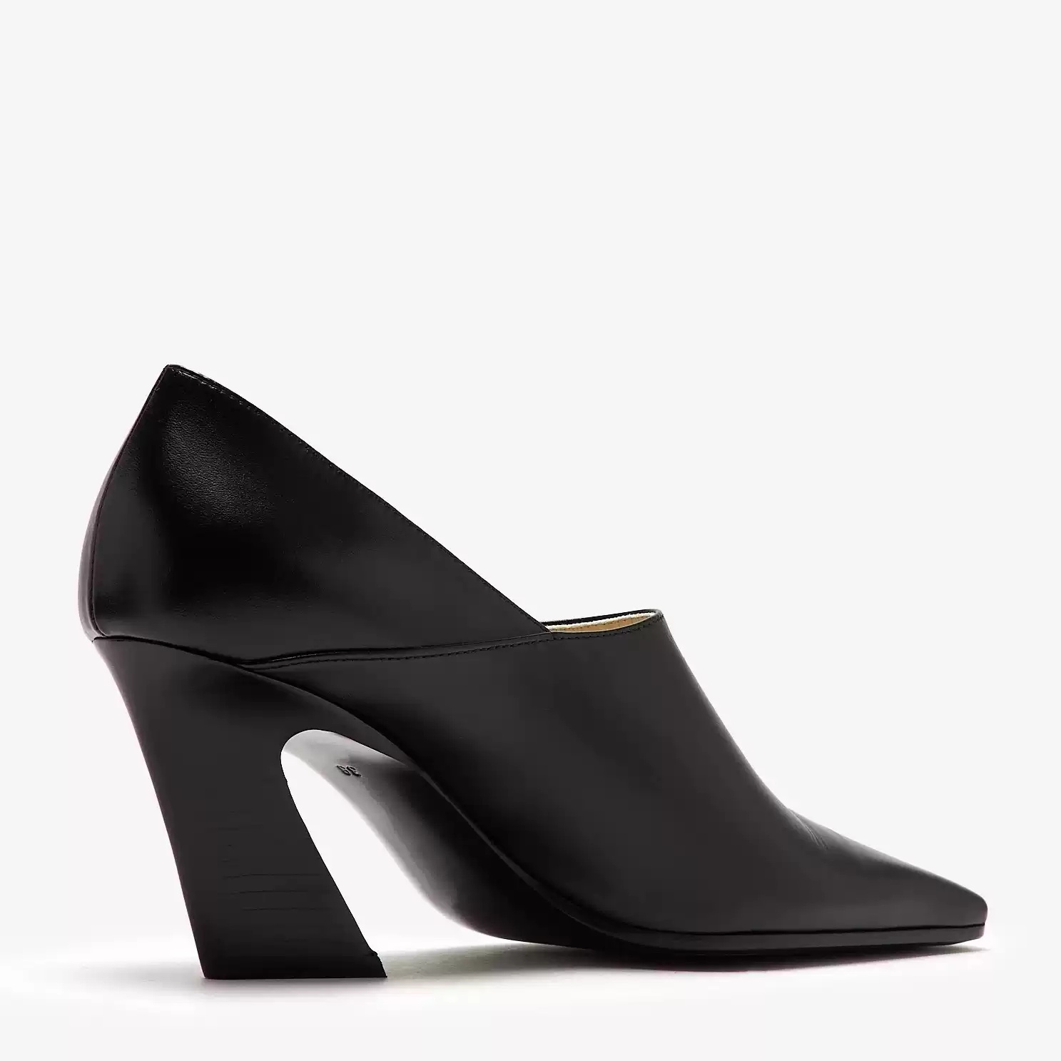 Sepatu Wanita Kulit Hitam Mode - Women Formal Office Wear Shoes ulasan dan harga
