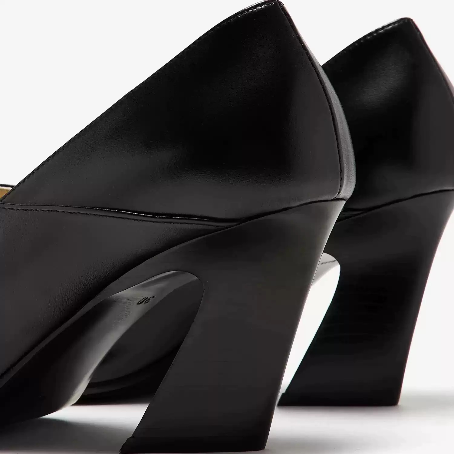 Sepatu Wanita Kulit Hitam Mode - Women Formal Office Wear Shoes ulasan dan harga