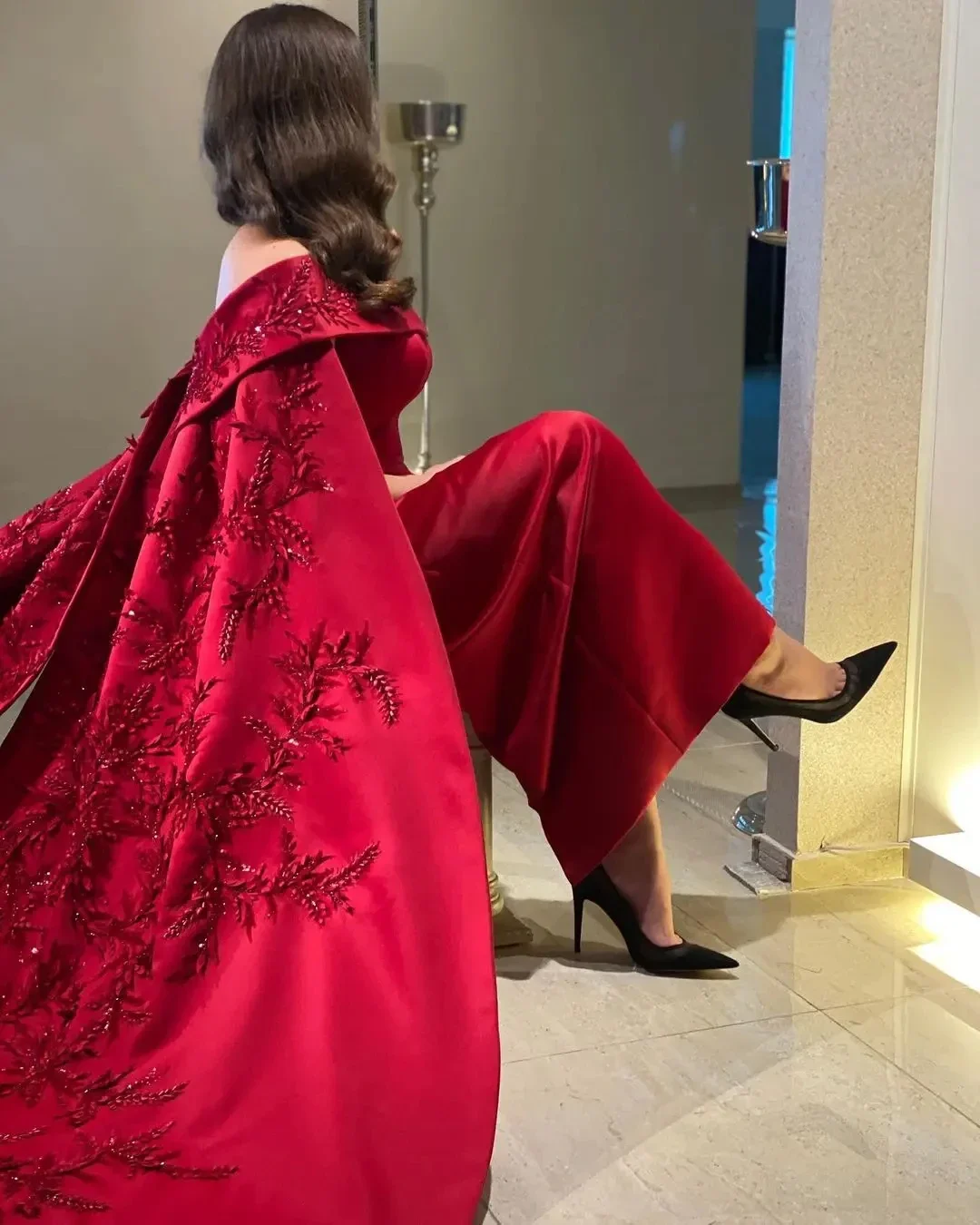 Gaun Selubung Panjang Pergelan - Women Formal Party Wear Dress ulasan dan harga