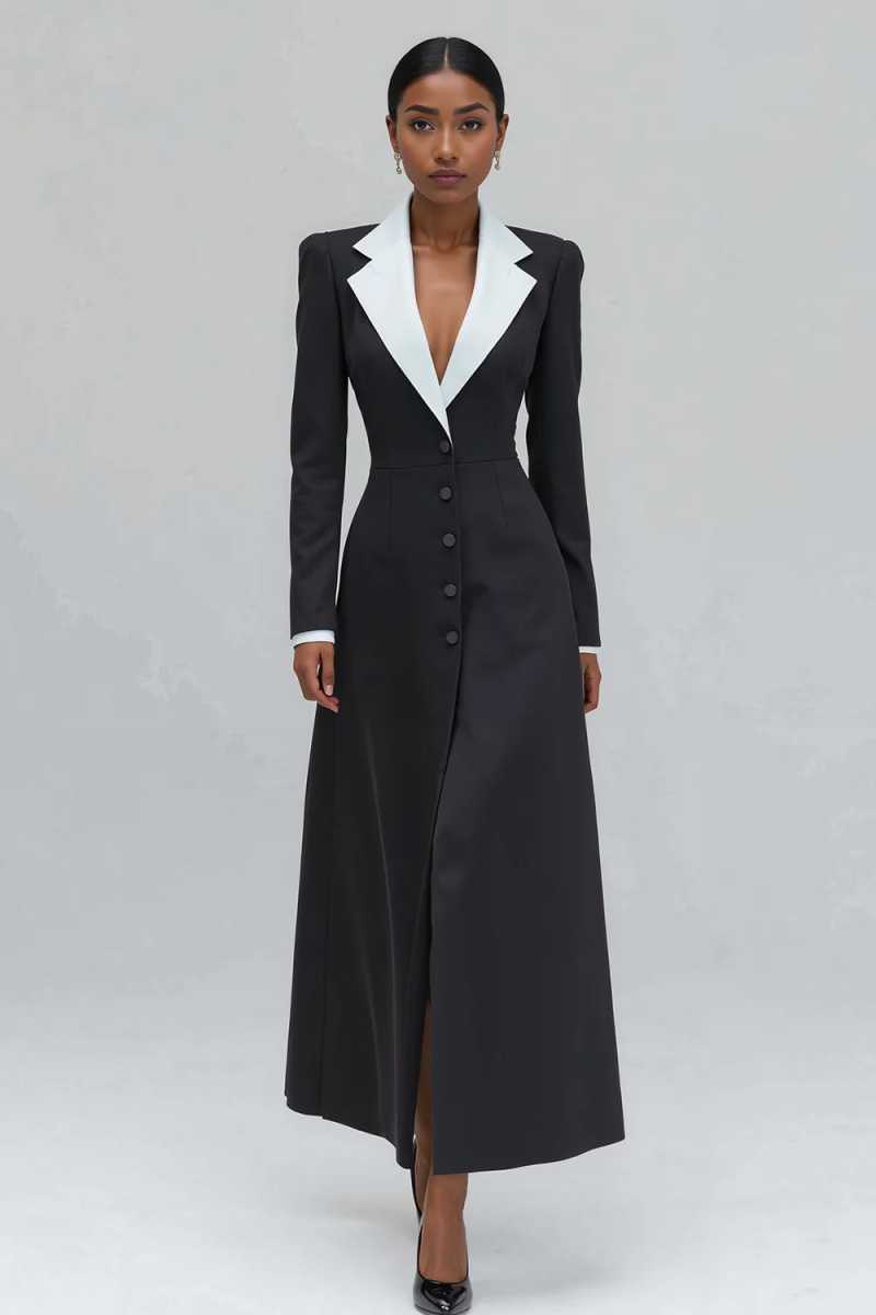 Jaket Blazer Panjang Wanita A  - Women Formal Party Wear Dress ulasan dan harga