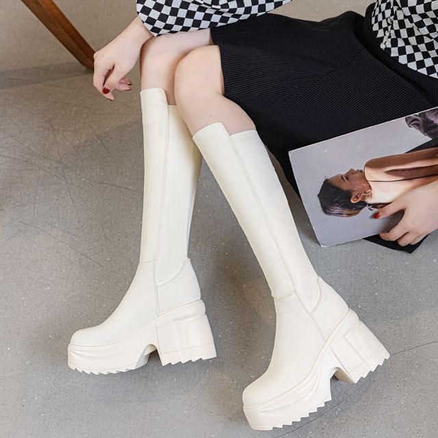 Sepatu Boots Wanita Setinggi L - Woman Formal Wear ulasan dan harga