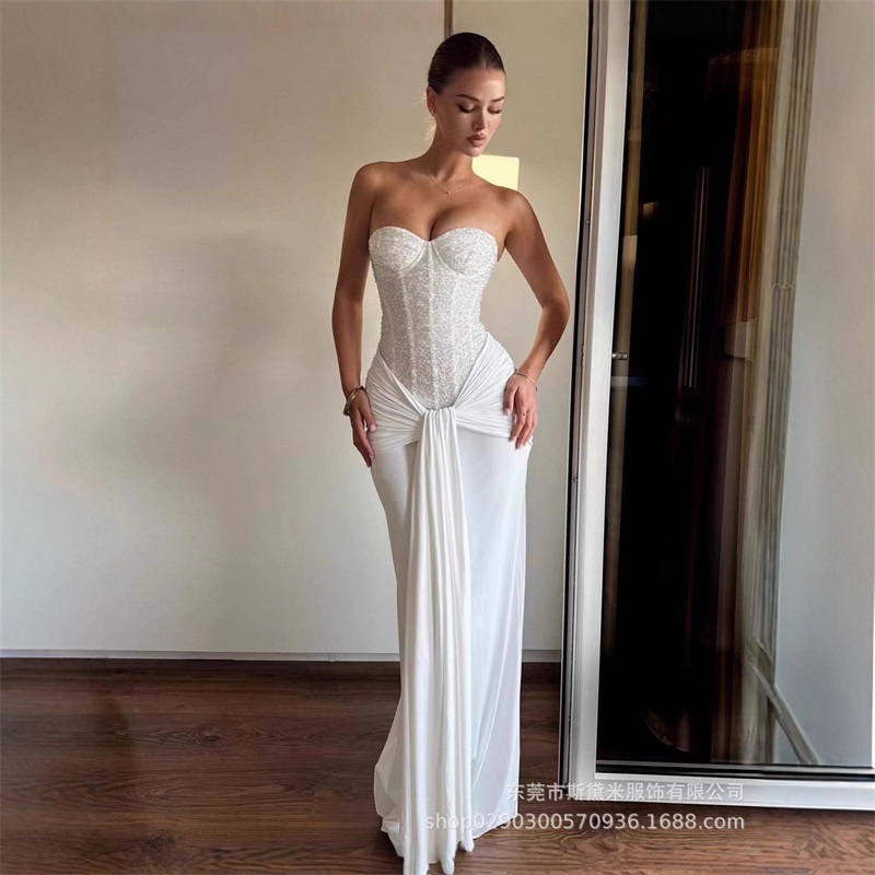 Gaun Prom Wanita Payet Berkila - Women Formal Party Wear Dress ulasan dan harga