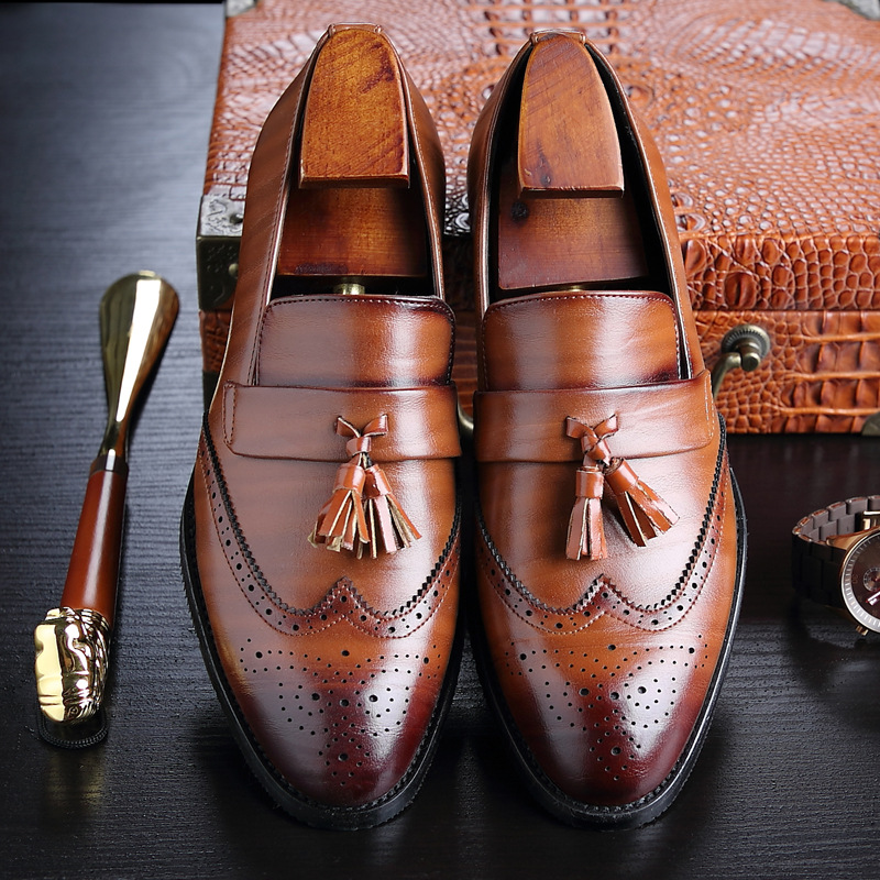 Sepatu Loafer Kulit Pria Klasi - Women Formal Office Wear Shoes ulasan dan harga