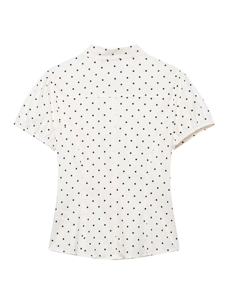 HH Vintage Retro Kemeja Putih  - Women Formal Blouses For Evening Wear ulasan dan harga