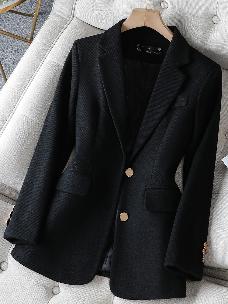 Blazer Wanita Fashion Hijau Hi - Women Formal Wear Black ulasan dan harga