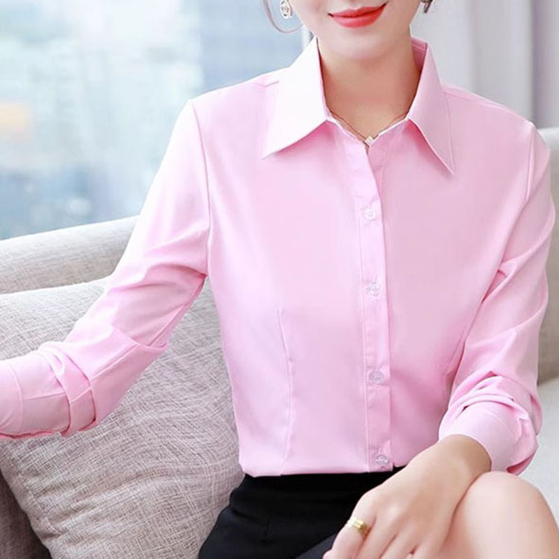Kemeja Wanita Formal Slim Fit  - Women Formal Wear White Shirt ulasan dan harga