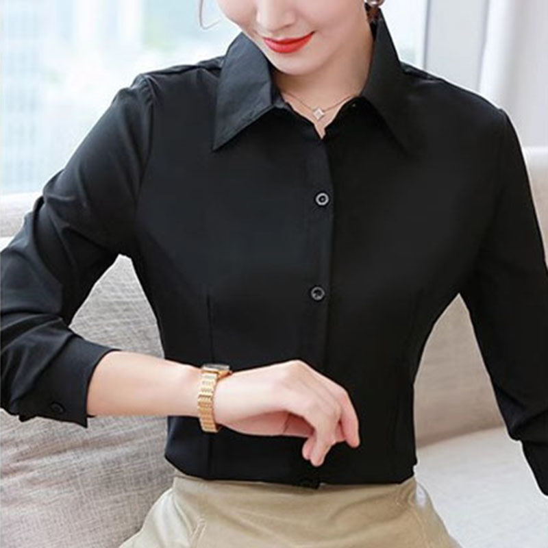Kemeja Wanita Formal Slim Fit  - Women Formal Wear White Shirt ulasan dan harga