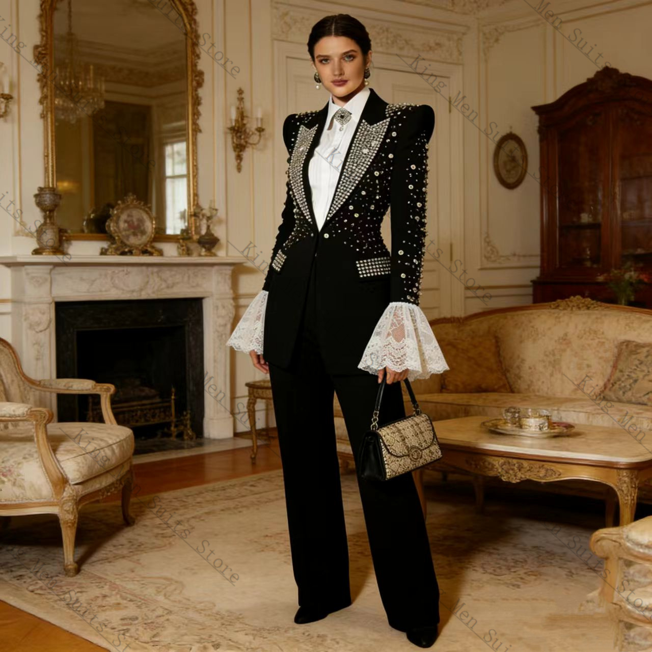 Setelan Wanita Hitam Kristal 2 - Women Formal Wear Black ulasan dan harga