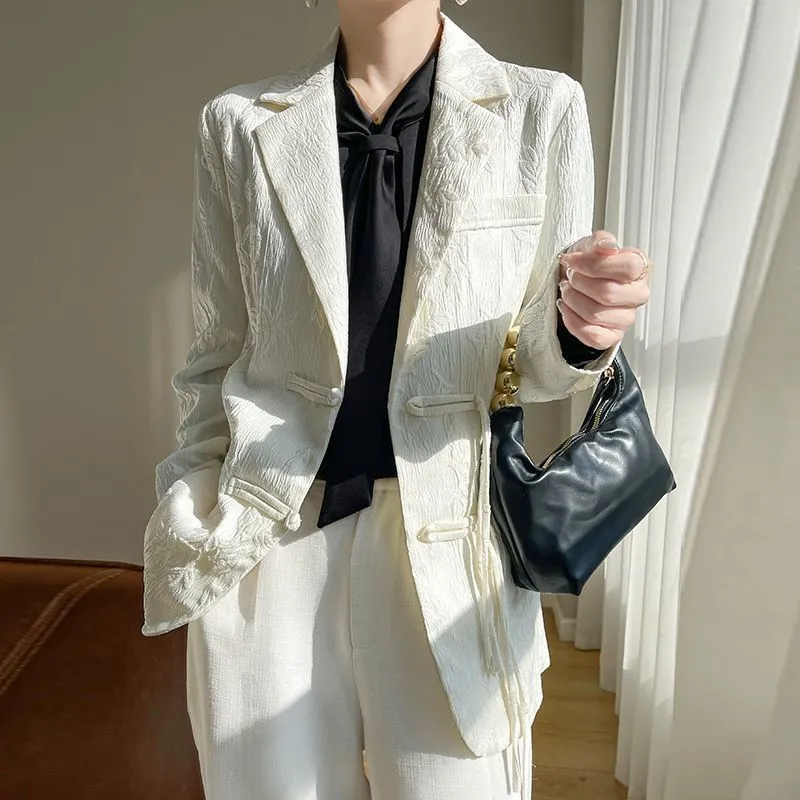 Jaket Blazer Wanita Putih Bert - Women'S Formal Wear Jackets ulasan dan harga