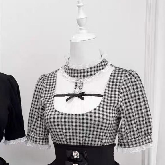 Blus Lolita Jepang Wanita Kawa - Women Formal Blouses For Evening Wear ulasan dan harga
