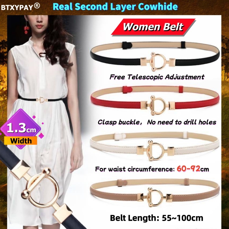 Sabuk Kulit Asli Wanita Lebar  - Young Women'S Formal Wear ulasan dan harga
