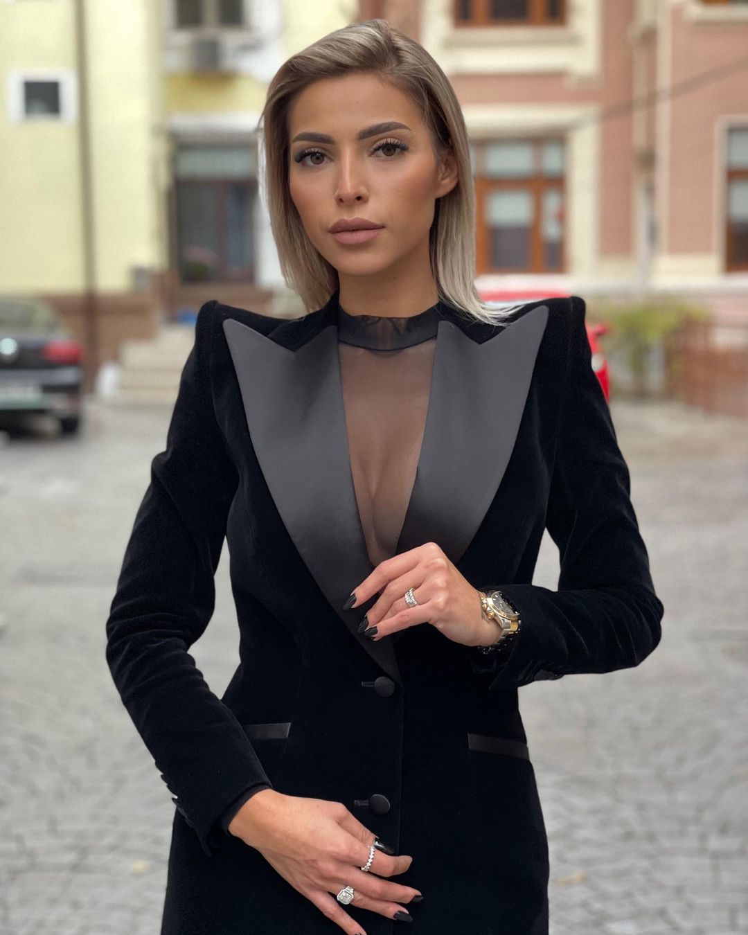 Disesuaikan keren hitam 1 buah - Women Formal Wear Black ulasan dan harga